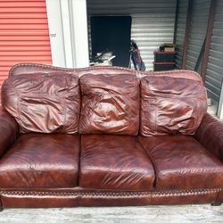 Leather Couch 