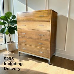 Trend Manor 5-Drawer Wood Dresser – Made in USA – $295 Delivered