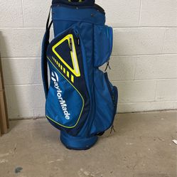 TaylorMade Select ST Cart Bag Blue/Navy/Lime