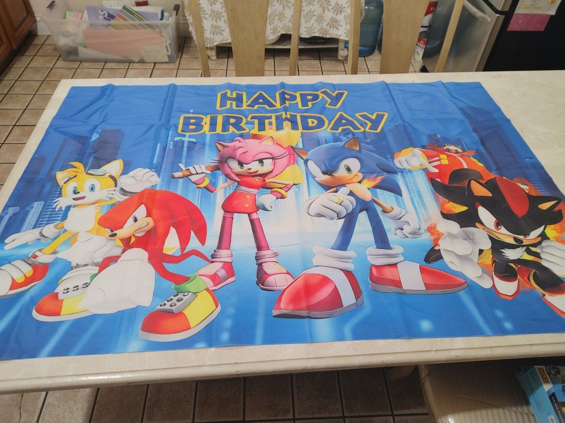 Happy Birthday Sonic Banner