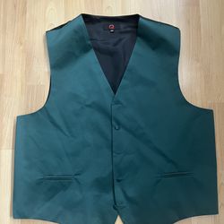 Men’s Vest. Size 2XL. Emerald Green.