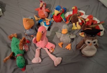 Ty Beanie Babies Bird Collection Lot of 10