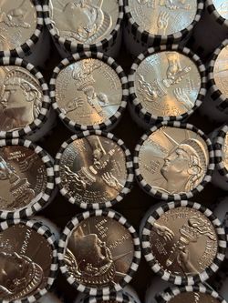 25 rolls enduring Liberty half dollar rolls