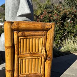 Elephant Bamboo End Table Night Stand