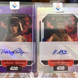 Two Star Wars Auto Card's.