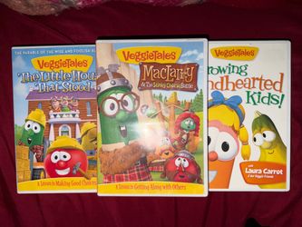 VeggieTales Kid's Movie DVD 3-Pack Bundle