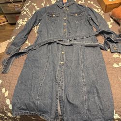 Denim dress large