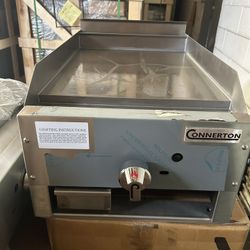 NEW Connerton 18” Manual Griddle, 1 Burner, 30,000 BTUs.