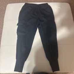 Black Cargo Jogger Pants