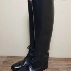 Women Size 8.5M HRH Kirby Equestrian Horse Riding Boot Knee High Black Leather 