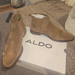 Aldo Mens Camel Chelsea Boots
