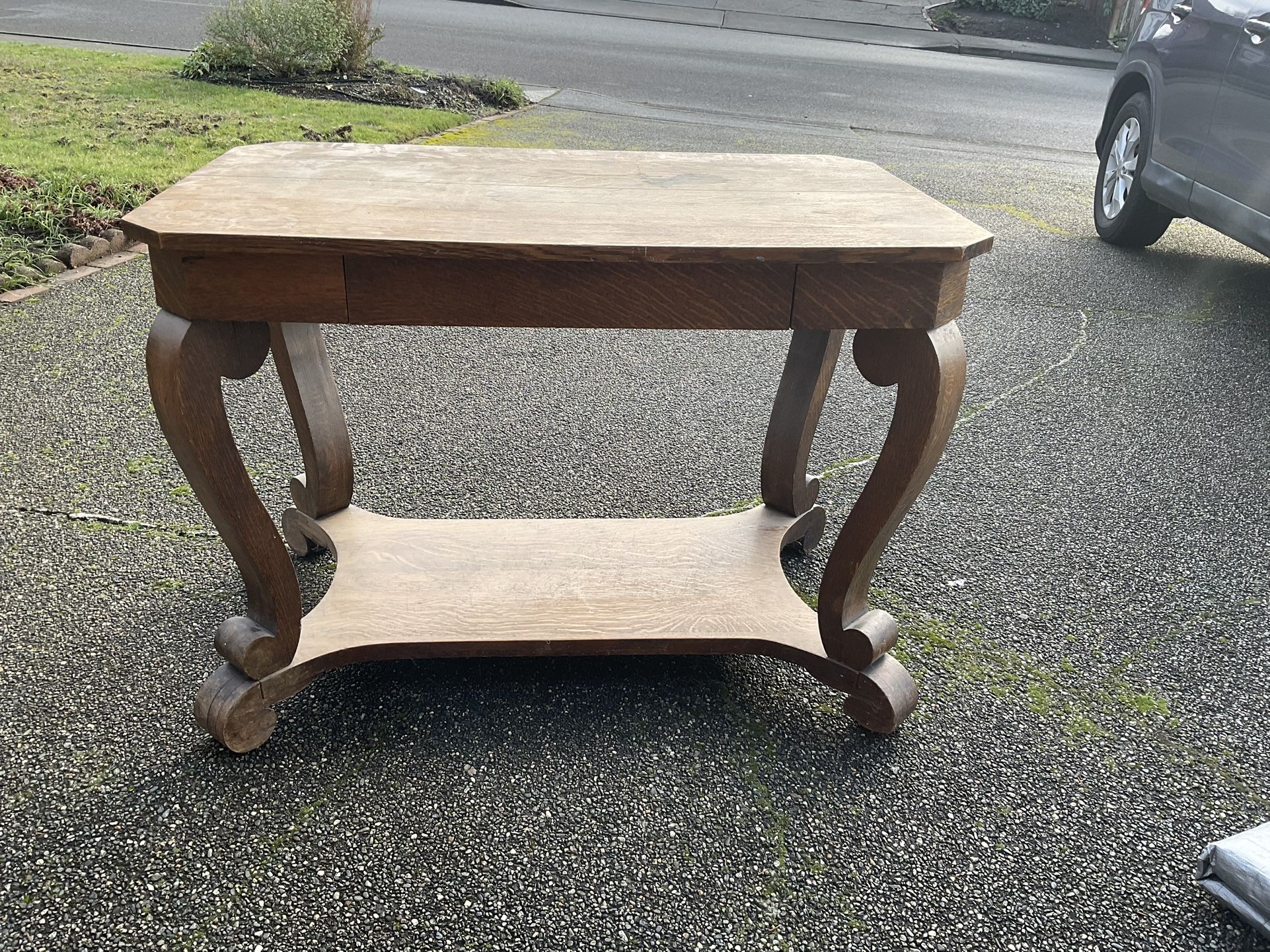 Antique Table. Don’t know the age. Top 26” x 42”. Height 30”