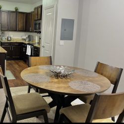 Kateri Round Dining Table with Chairs