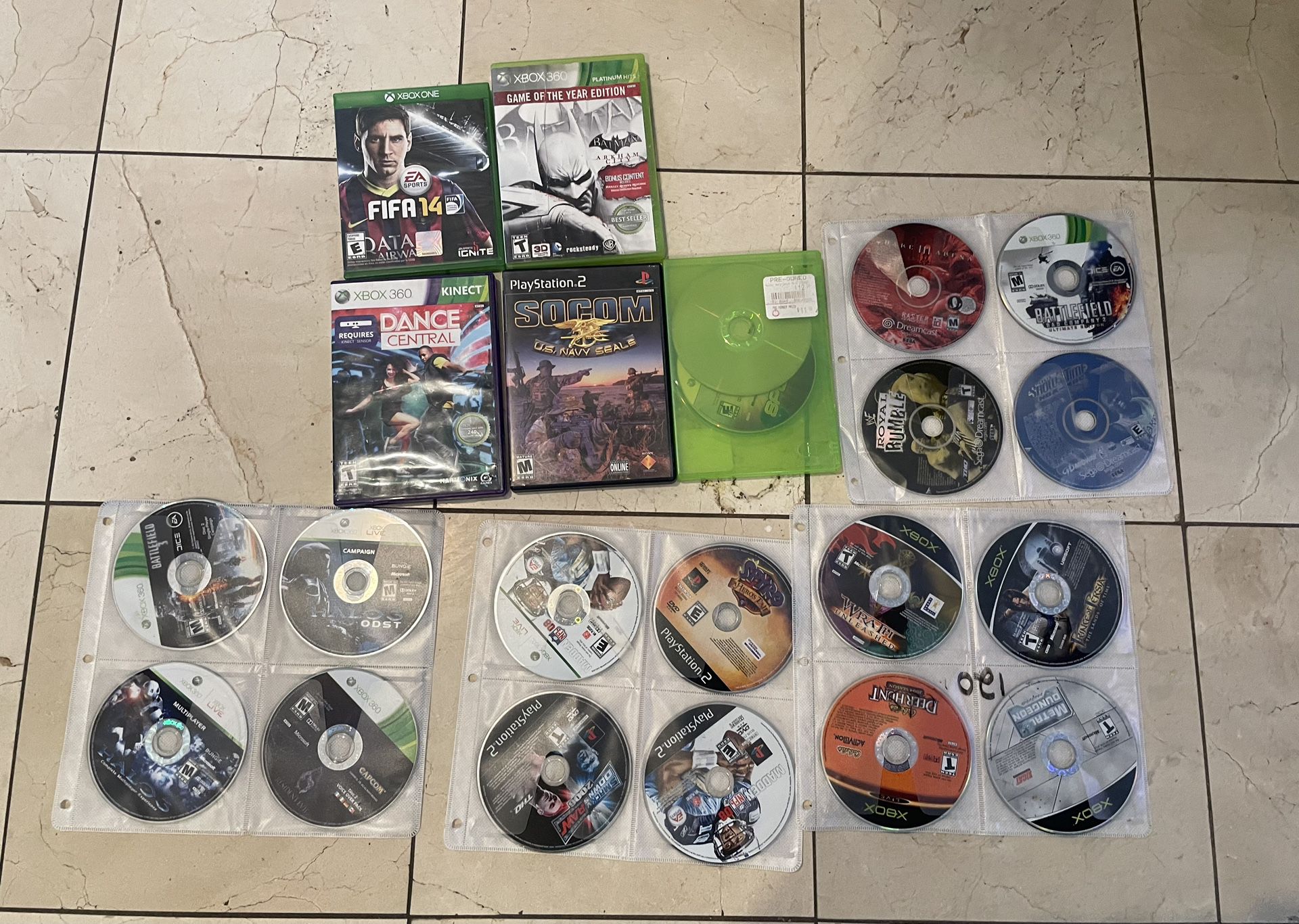 Xbox 360, Playstation 2  Ps3 games. 10 each
