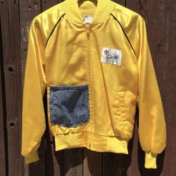 Vintage Giorgio of Beverly Hills Bomber Jacket w/ Added Denim Front Pocket