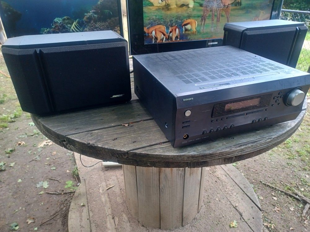 INTEGRA DTR-4.6 HOME THEATER RECEIVER AND BOSE 201 SERIES IV SPEAKERS $300 FINAL PRICE