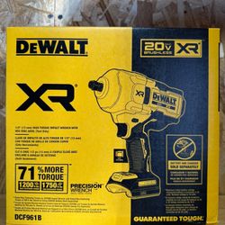 Dewalt 20v Impact Wrench 1/2 Brushless XR Brand New Tool Only