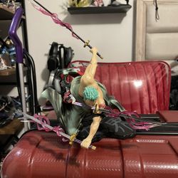 Roronoa Zoro Action Figure, Three Swords Zoro Anime Character Statue 7 inch PVC Collection Model Doll Toy Gift for Girls and Boys