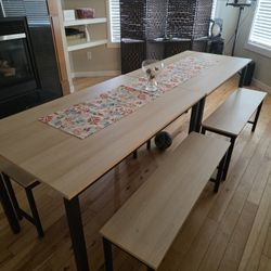 Tables And Bench Chairs