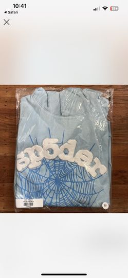 Spider Hoodie Sky Blue Brand New 