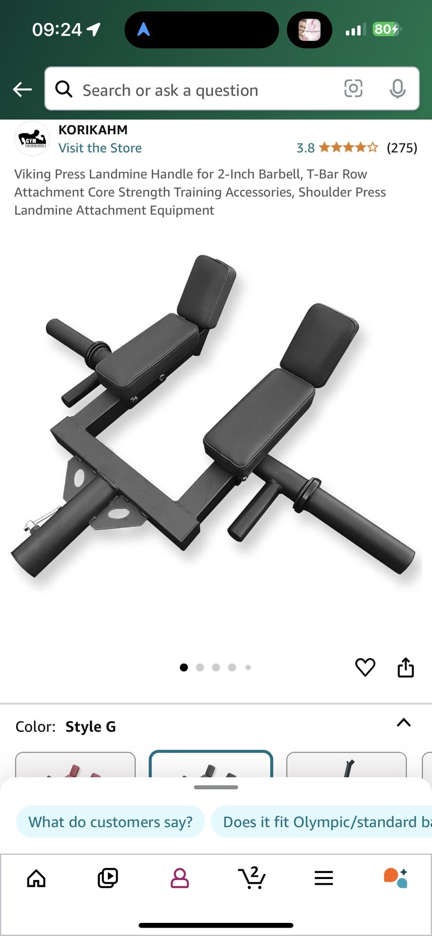 Squat Landmine Attachment Base and handle