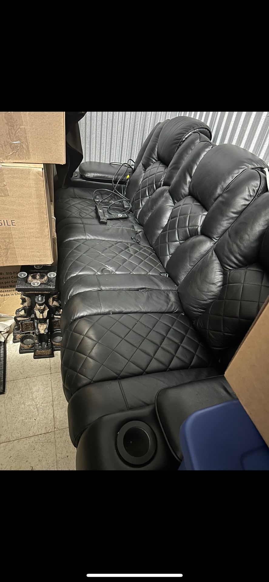 Leather couch