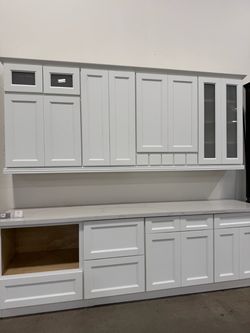 Dove White Kitchen & Bathroom Cabinets