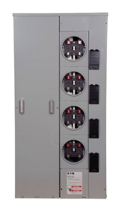 Four (4) Meter Main Electrical Panel Eaton 1MP4124r