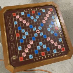 Scrabble Board Franklin Mint / Gold Tiles 