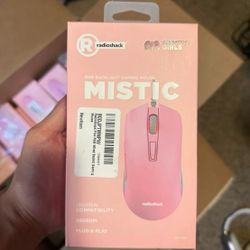 Mistic RadioShack Wired Gaming Mouse In Pink BRAND NEW!