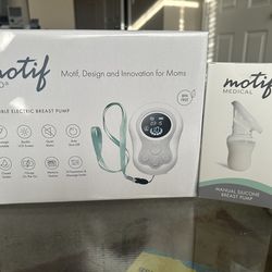 New breast Pump + Manual pump