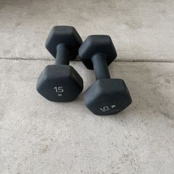 Dumbells 15lbs 
