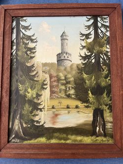1956 Oil Painting Signed By S.Muche