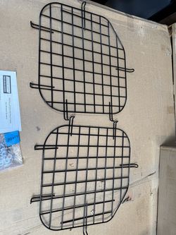 WEATHER GUARD 88054 Window Guard; Rear Van Door; Powder Coated; Black; Steel 2014 to 2022 Ford Transit Connect