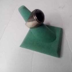 Sterling Silver Onxy .925 Ring  8.5