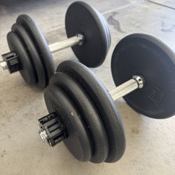 50lbs Adjustable Dumbbells Set
