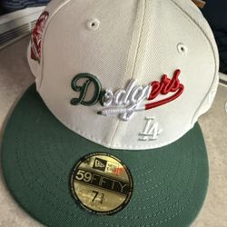 los angeles dodgers chrome mtn green Fitted 