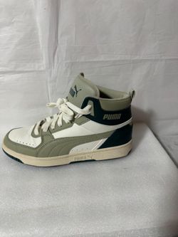 Puma High-Top Sneakers White Sage Green