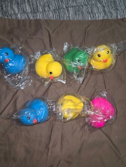 Colorful Rubber Duck Squishy's s $5 each