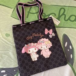 New LeSportSac x Sanrio Melody Piano Collaboration Tote Bag