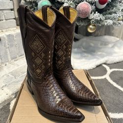 Python cowboy boots 