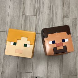 2 Mine Craft Characters Mask Only   