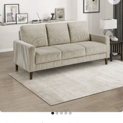 Brand New corduroy Taupe Couch