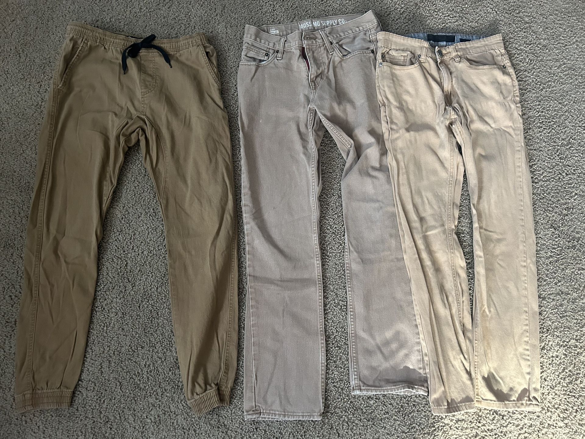 Boys/Mens Kaki Uniform Pants  