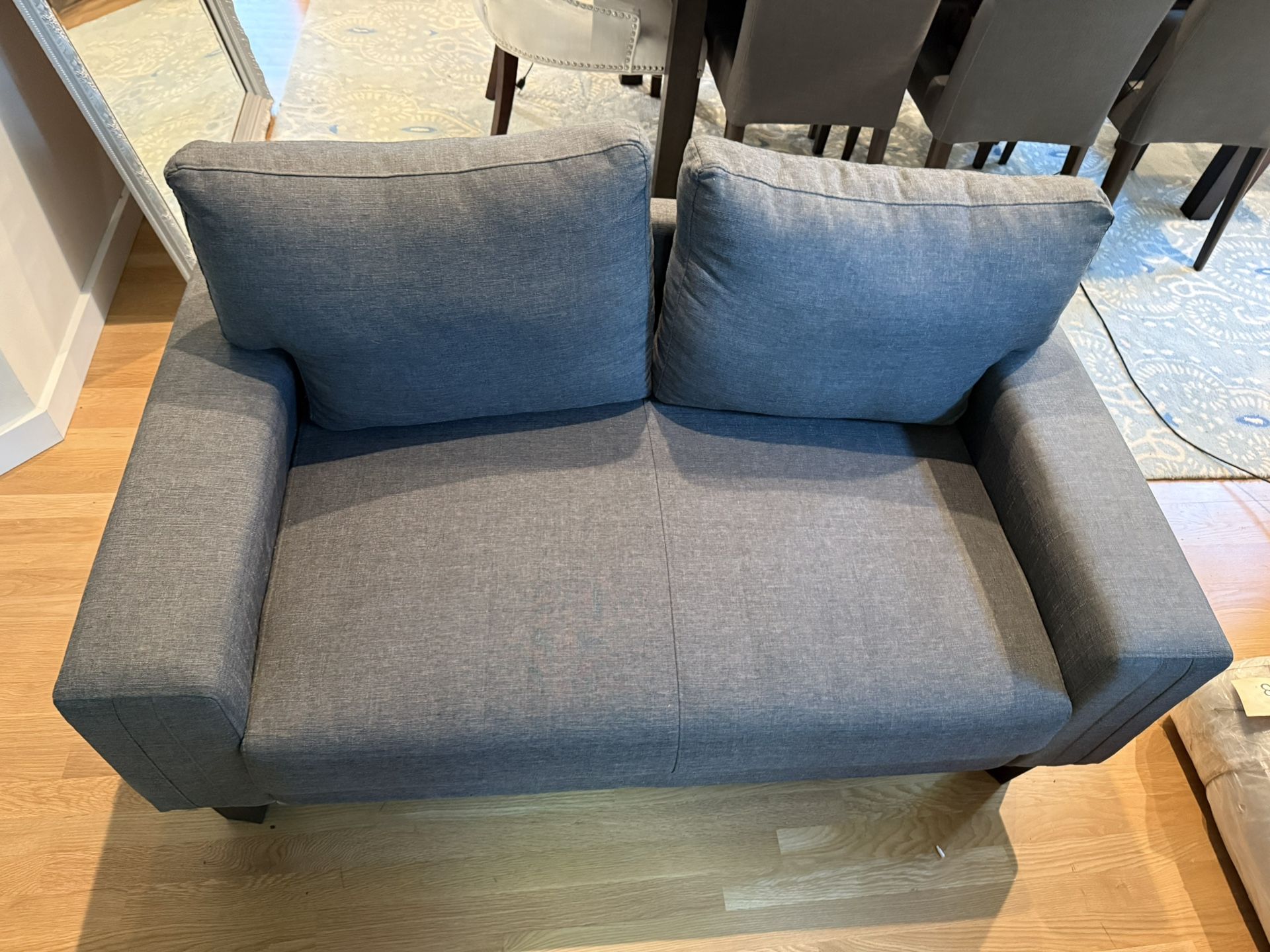 Loveseat Excellent Condition Blue/grey/denim Color