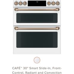 GE Cafe Matte White Appliances (Range, Fridge, Dishwasher, & Microwave Drawer)