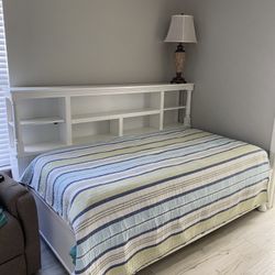 Twin Bookcase Bed With Dresser And Mattress 