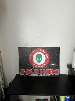 Alien Jerky Sign