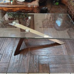Original Glass Art Deco Table
