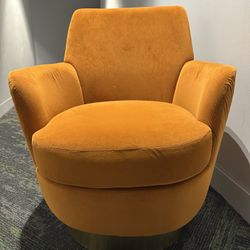 Orange Swivel Chair